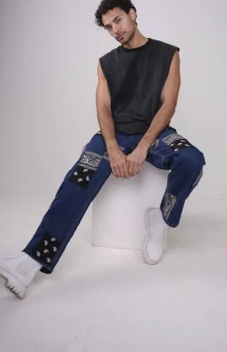 PATCHWORK BANDANA VALKYRE JEANS